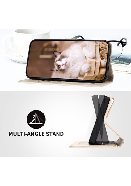 Yihang Boutique Samsung Galaxy A32 5g Kart Tutuculu Deri Manyetik Folyo Kapak, Kickstand - Tpu Darbeye Dayanıklı Dayanıklı Koruyucu Telefon Kılıfı (Yurt Dışından)