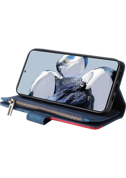 Durumda Xiaomi Mi 12T/12T Pro Dokuz Kart Yuvalı Zip Cüzdan Suni Deri Manyetik Kapatma Telefon Kılıfı (Yurt Dışından) indirimleri
