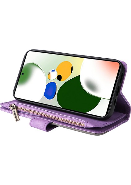 Durumda Xiaomi Poco X5 Pro 5g Dokuz Kart Yuvalı Zip Cüzdan Suni Deri Manyetik Kapatma Telefon Kılıfı (Yurt Dışından) indirimleri
