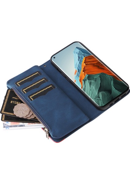 Durumda Xiaomi Mi 11 Pro Dokuz Kart Yuvalı Zip Cüzdan Suni Deri Manyetik Kapatma Telefon Kılıfı (Yurt Dışından) fırsatları