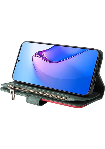 Durumda Oppo Reno 8 Pro 5g Dokuz Kart Yuvalı Zip Cüzdan Suni Deri Manyetik Kapatma Telefon Kılıfı (Yurt Dışından) indirimleri