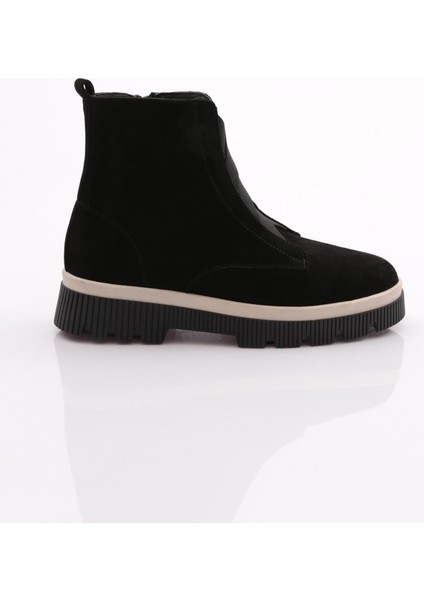 3752 Kadin Lastik Detayli Bilek Bot