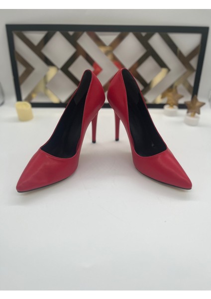 Eylül’s Shoes Kadın Kırmızı Stiletto Ayakkabı