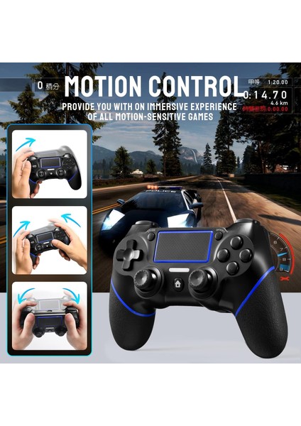 Wireless Kablosuz Oyun Kolu Bluetooth Joystick Gamepad Pc Ps4 Laptop Windows Playstation 4