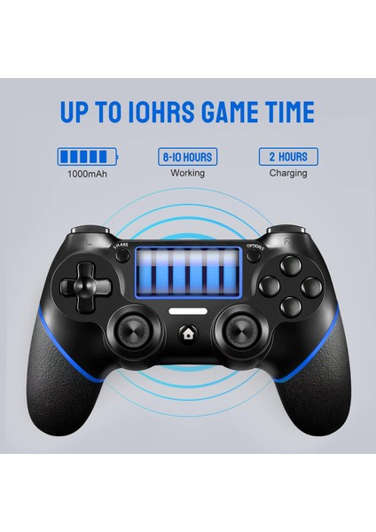 Wireless Kablosuz Oyun Kolu Bluetooth Joystick Gamepad Pc Ps4 Laptop Windows Playstation 4 fiyatları