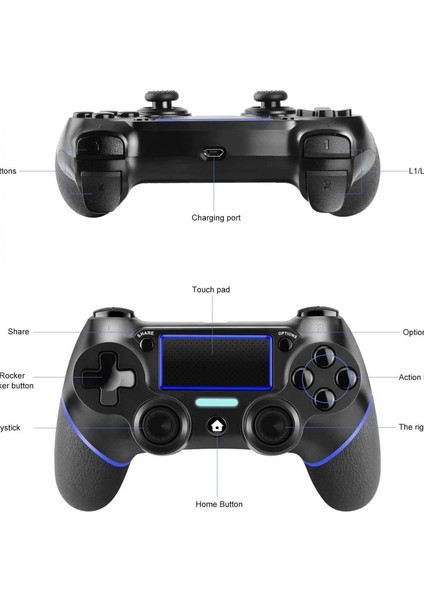 Wireless Kablosuz Oyun Kolu Bluetooth Joystick Gamepad Pc Ps4 Laptop Windows Playstation 4 indirimleri