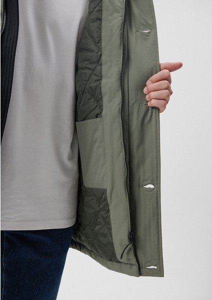 Kapüşonlu Yeşil Parka 010463-85485 indirimleri