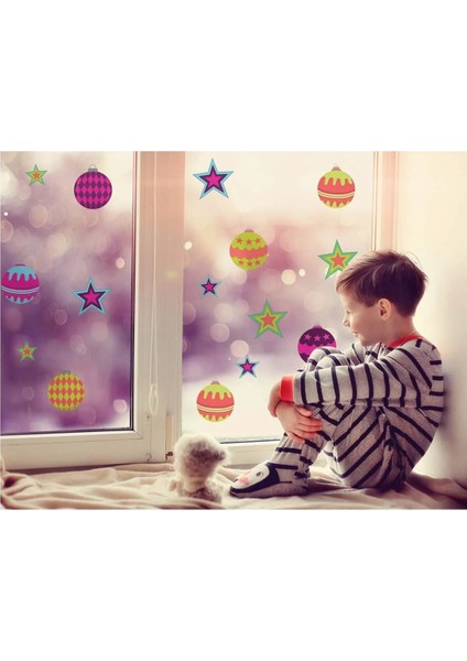 Hoşgeldin Yeni Yıl Merry Christmas Yılbaşı Sticker Setleri - Yılbaşı Seti