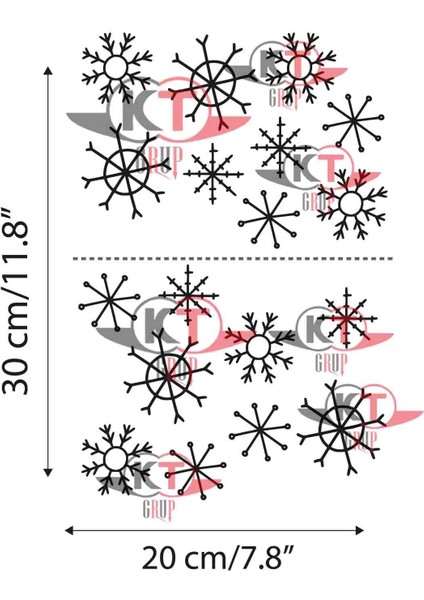 Yeni Yıl Merry Christmas Cam Duvar Sticker Setleri - Yılbaşı Seti fiyatları