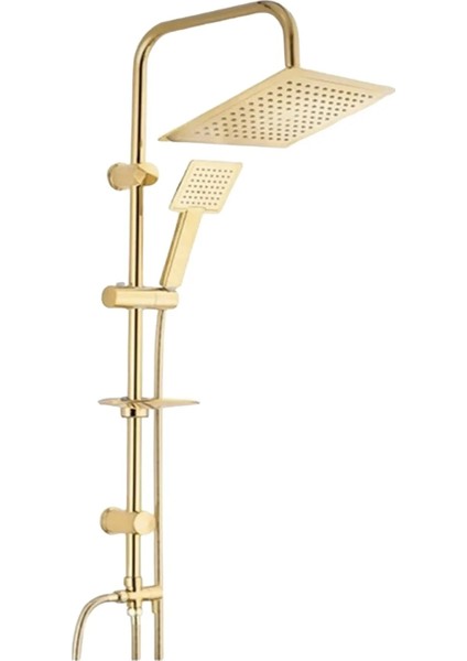 Beyaz Gold Robot Duş Seti Lavabo Banyo Bataryası 3'lü Set Takım modelleri