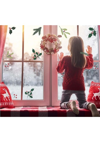 Merry Christmas Şirin Figürler Yılbaşı Sticker Setleri - Yılbaşı Seti