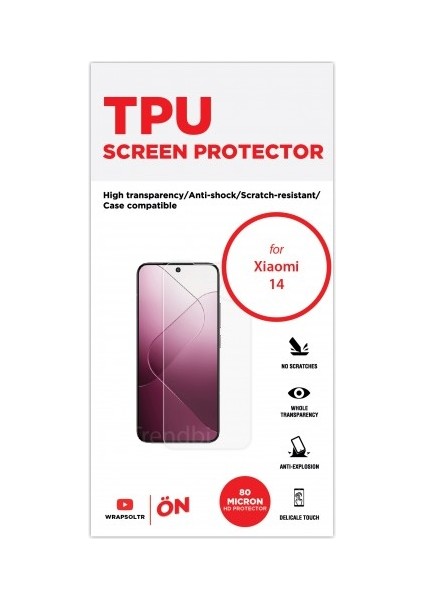 Xiaomi 14 Ekran Koruyucu Tpu Film fiyatları