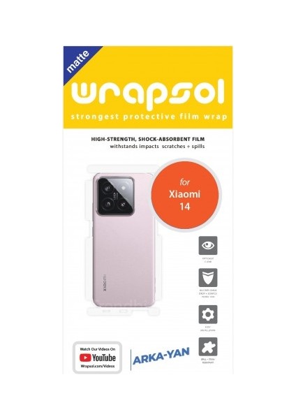 Xiaomi 14 Mat Arka ve Yan Koruyucu Poliüretan Film fiyatları