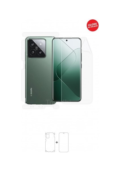 Xiaomi 14 Pro Ön, Arka ve Yan 360 Derece Tam Kaplama Tpu Film