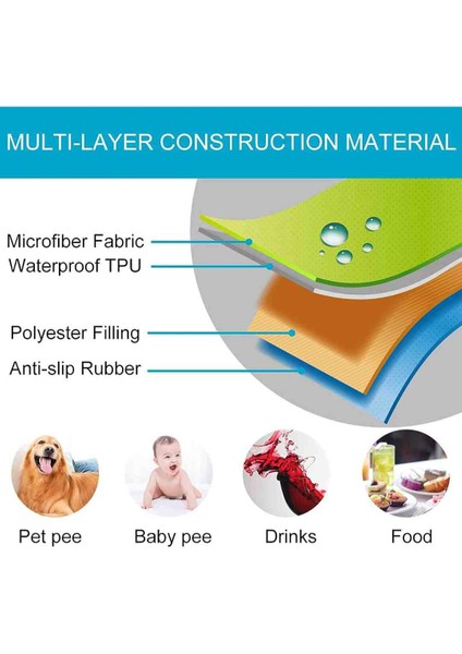 Sıvı Geçirmez Kaydırmaz Evcil Hayvan Koltuk Berjer Örtüsü