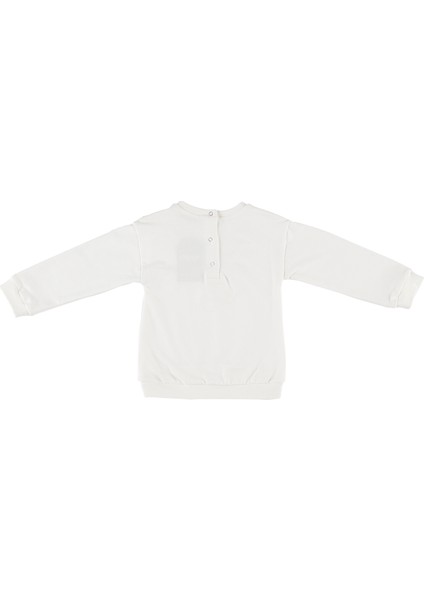Kız Bebek Dantel Detaylı Sweatshirt