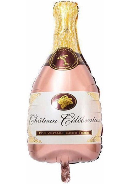 Yılbaşı Pembe Renk Şampanya Folyo Balon 45X86 cm fiyatları