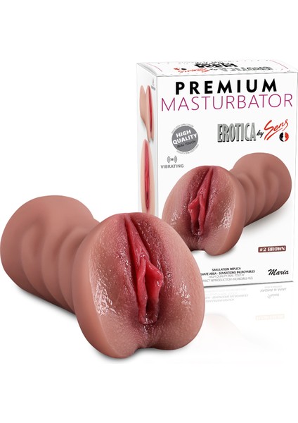 Love Glow Premium Masturbator Maria - Realistik Dokulu Melez Titreşimli Suni Vajina