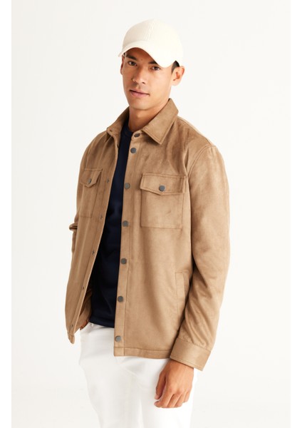 ALTINYILDIZ CLASSICS Erkek Bej Standart Fit Normal Kesim Gömlek Yaka Mont fırsatları