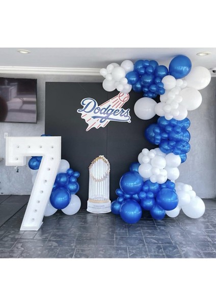 Balon Parti Doğumgünü Mavi Beyaz fiyatları
