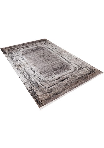 Voljsk Kahverengi Modern Polyester Dijital Baskı Halı