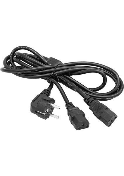 PM-17972 Tek Priz Çift Güç Çıkışlı 1.8 Metre Power Kablosu