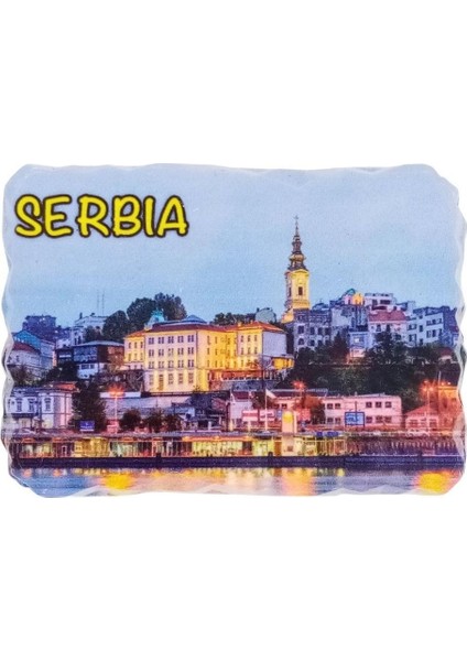 Sırbistan Temalı Kırık Magnet