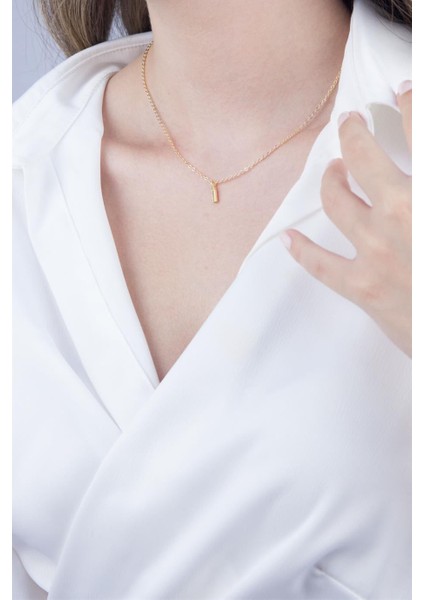 İ Harfli Gold Zincir Kolye fiyatları