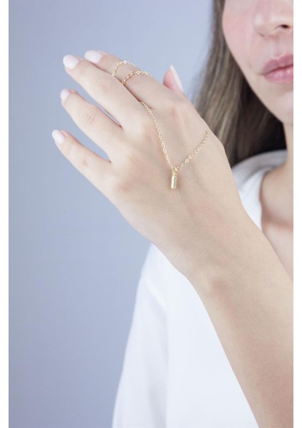 İ Harfli Gold Zincir Kolye modelleri