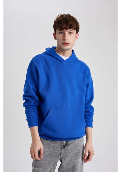 Oversize Fit Kapüşonlu Sweatshirt Y1237AZ23AU