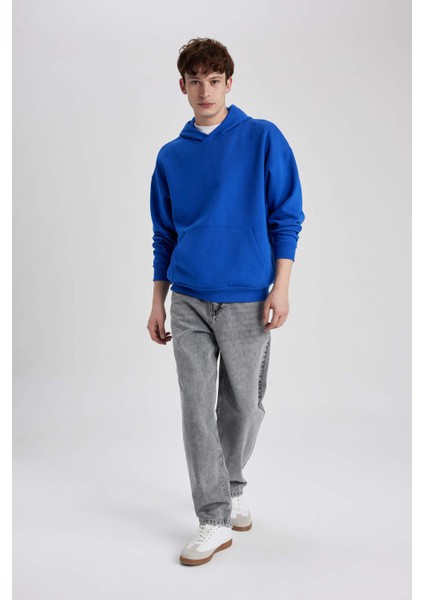 Oversize Fit Kapüşonlu Sweatshirt Y1237AZ23AU fiyatları