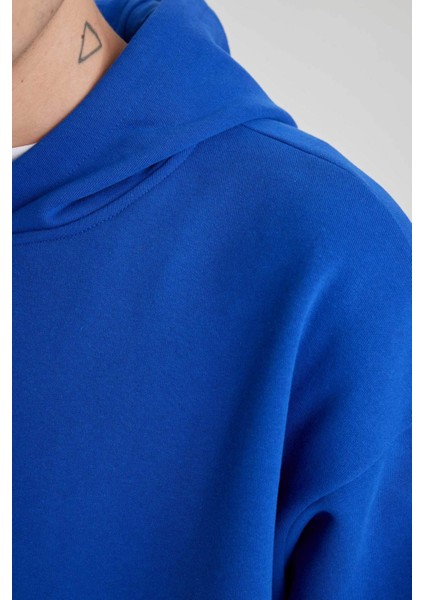 Oversize Fit Kapüşonlu Sweatshirt Y1237AZ23AU indirimleri