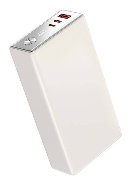 WI-P006 Rock LED Ekranlı Taşınabilir Powerbank Pd 20W 20000MAH Beyaz