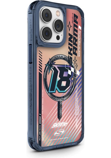 iPhone 15 Pro Uyumlu Skinarma Magsafe Şarj Özellikli Sticker Yapıştırmalı Drift Kapak Mavi fiyatları