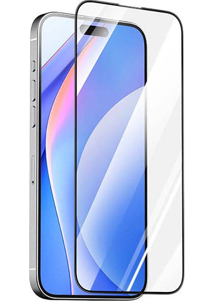 iPhone 15 Pro Max Uyumlu Recci RSP-A05SD 3D Hd Full Transparan Temperli Cam Ekran Koruyucu
