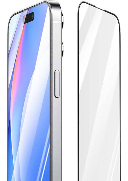 iPhone 15 Pro Max Uyumlu Recci RSP-A05SD 3D Hd Full Transparan Temperli Cam Ekran Koruyucu