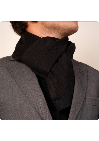 Kestane Kahvesi Puantiye Kapitone Desenli Süet Çift Taraflı Atkı Şal