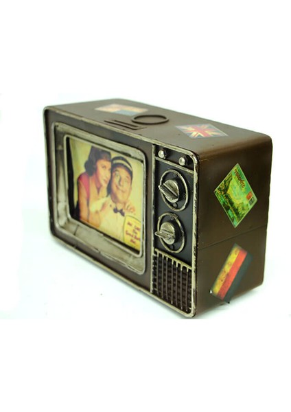 Dekoratif Metal Televizyon Kumbara