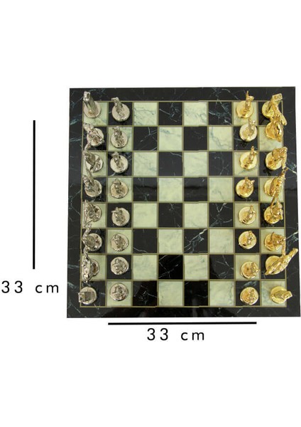 Satranç Mermer Tablalı Zamak No 5