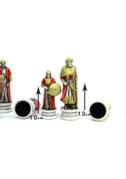 Satranç Takımı Polyester Büyükboy Alaaddin Haçlı