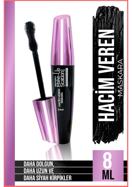 New Well Make Up Station Hacim Veren Maskara 8 ml