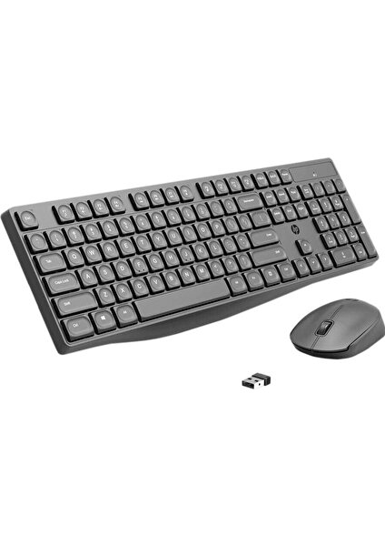 Hp CS10 Kablosuz Wireless Sessiz Klavye Mouse Set Türkçe Q