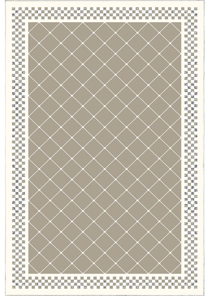 Dijital Salon Halısı Star Pamuk Kaymaz Taban Modern Krystalyn Bej fiyatları