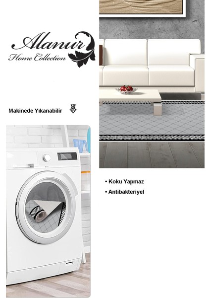 Dijital Salon Halısı Trend Keçe Kaymaz Taban Modern Krystalyn Gri modelleri