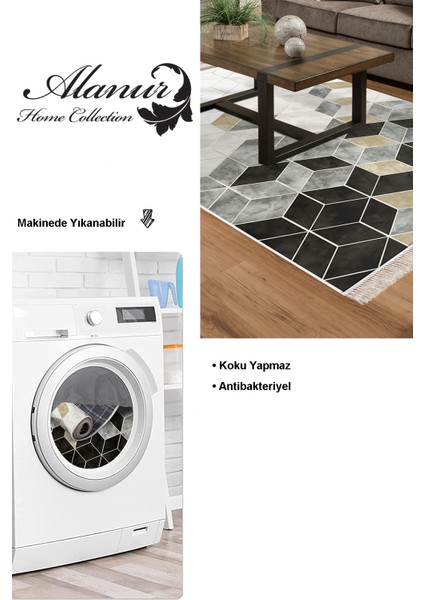 Dijital Salon Halısı Star Pamuk Kaymaz Taban Saçaklı Iskandinav Stephania Krem modelleri
