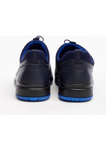 Deri Lastikl Bağcıklı Erkek Sneaker