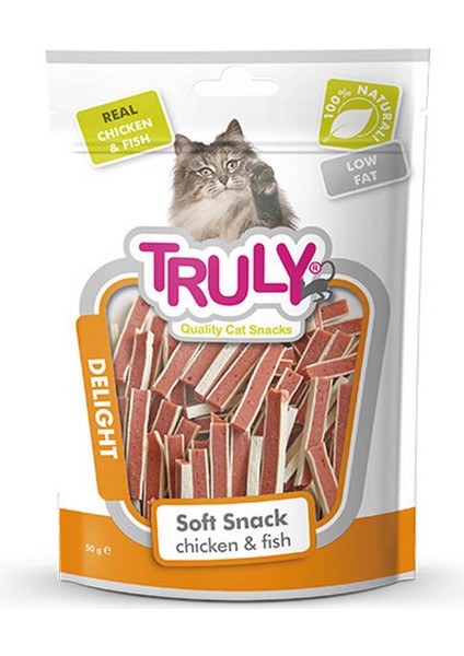 Yumuşak Kedi Ödülü Tavuk-Balik Sandwich 50GR x 3 Adet