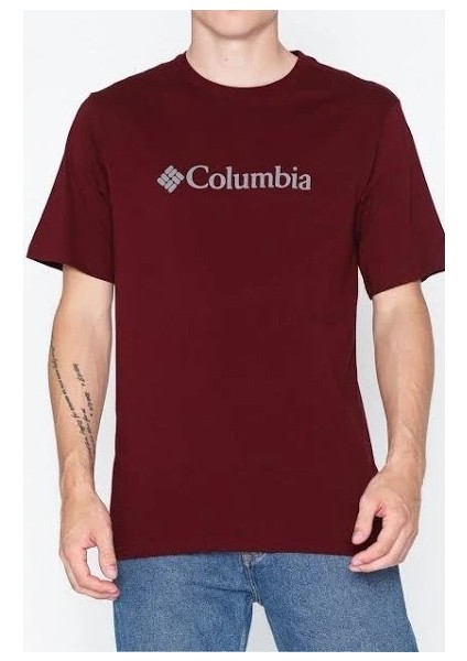 Csc Basic Logo™ Shirt Erkek Tişört Bordo
