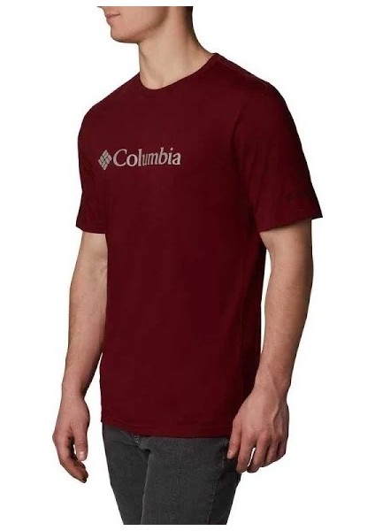 Csc Basic Logo™ Shirt Erkek Tişört Bordo fiyatları