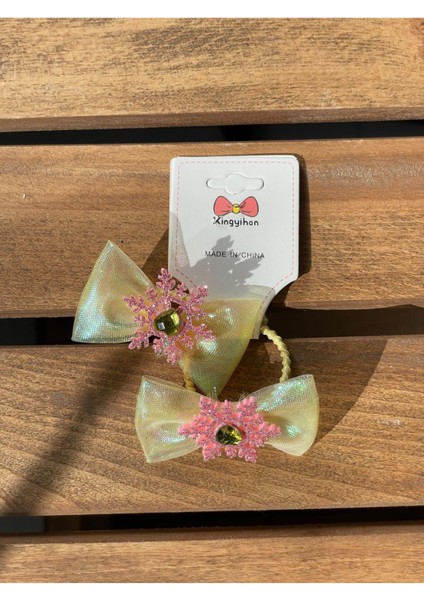 2'li Sedefli Lastik Toka Sarı SBT1752